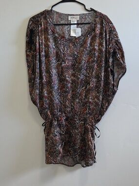 Isabel Marant Multicolor Abstract Print Woman's Silk Mini Top